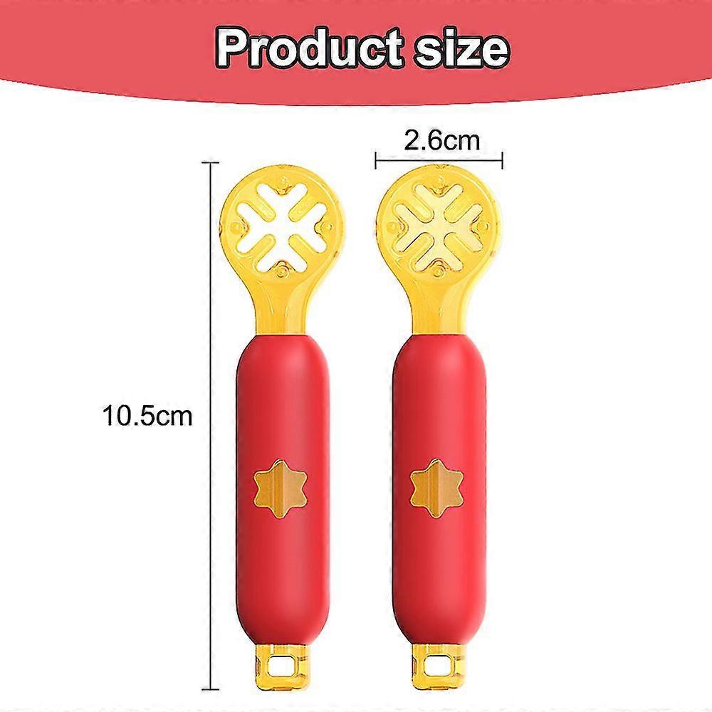 Baby Spoon Set Phase (phase 1 + 2) - Bpa-free, Non-silicone Feeding Tableware,red