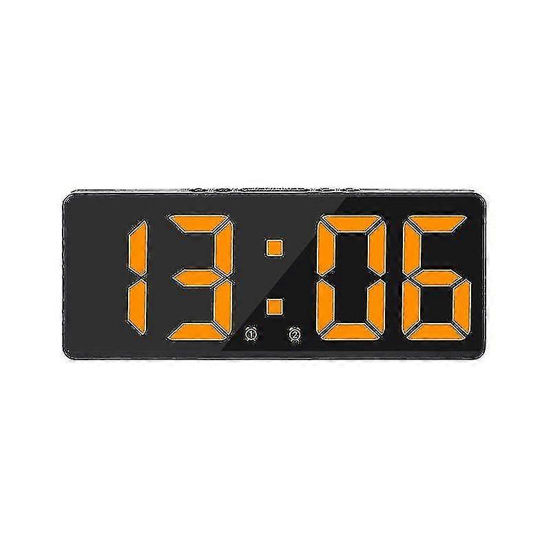 Smart Large Digital Wall Clock App Control Time/date/&sound Activate & Countdown Function Stepless Brightness & Volume Alarm With Snooze Functio