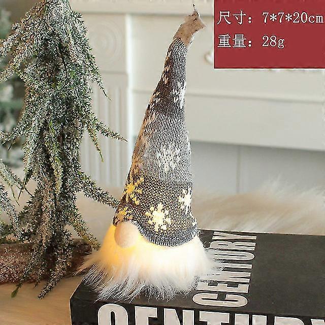 Glowing Gnome  Faceless Doll Merry  Home Decoration Navidad Natal Gift 2024 New Year Night Light