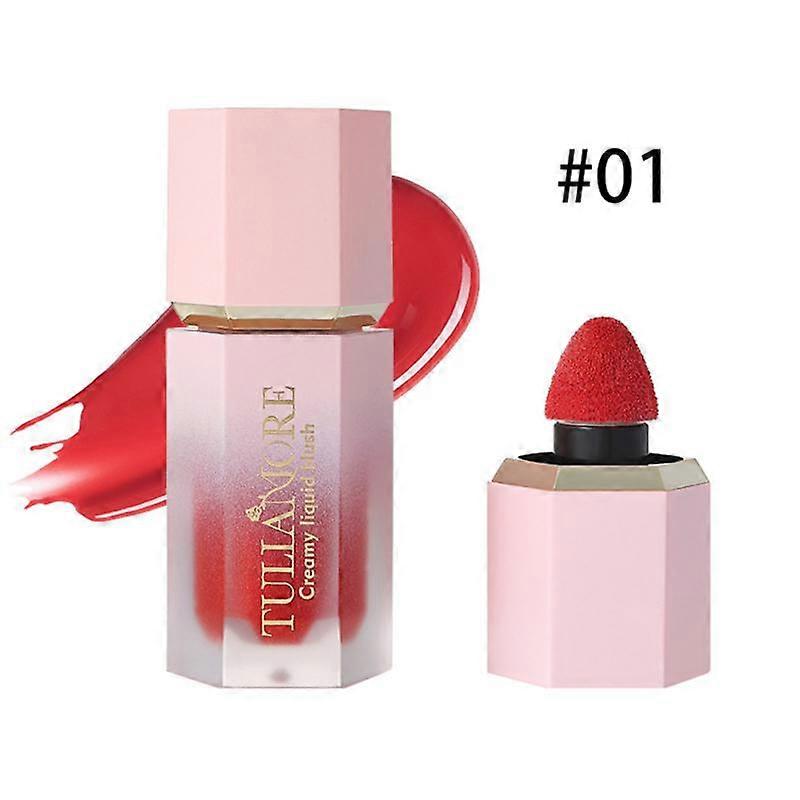 Matte Velet Liquid Blush Moisturizing Lip Gloss Cheek Blusher Durable Natural Tint