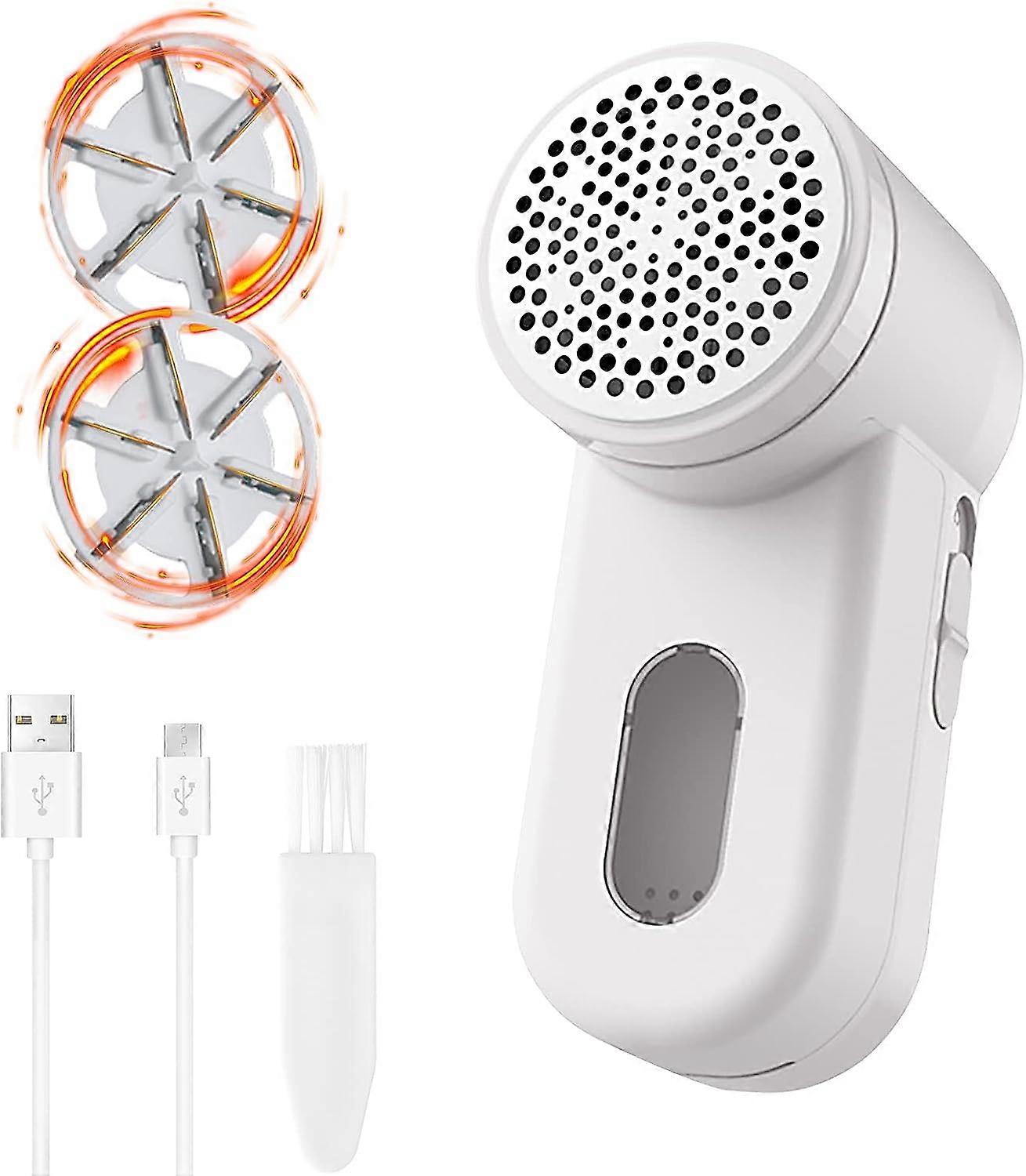 Electric Lint Shaver, Clothes Remover Rechargeable with 2 Replacement Blades, Pilling Razor with Adjustable 2 Speed, Pilling Remover, Lint Brush for S