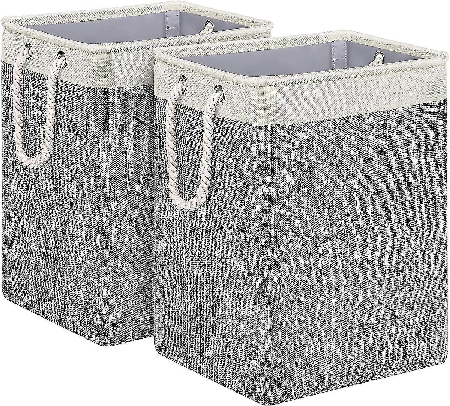 Laundry Baskets 2 Pack Laundry Hamper Large Clothes Hamper 20" Height Tall Basket With Durable
