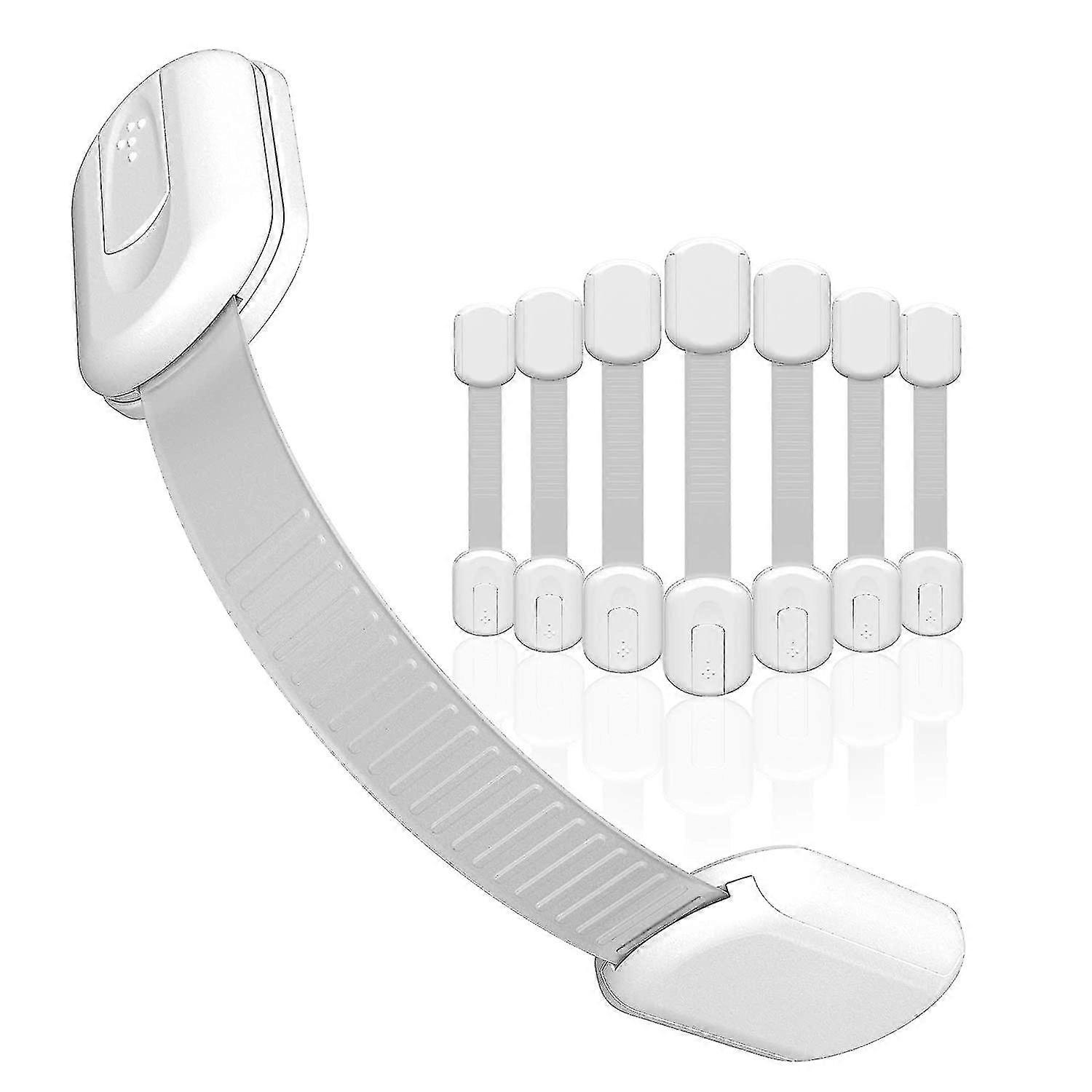 8pcs Child Safety Locks,compatible With Cabinet Baby Proofing, No Tool Or Drilling