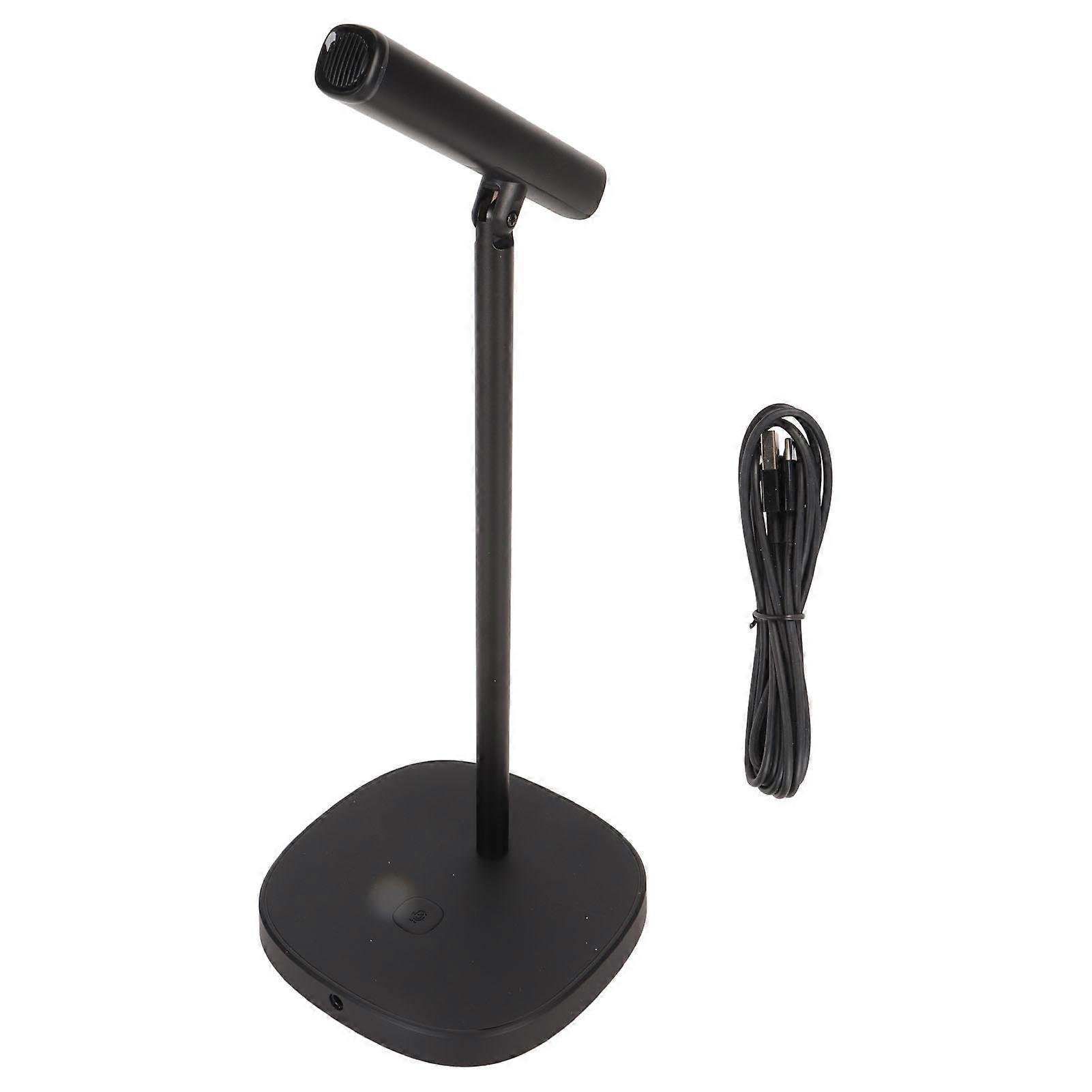 Desktop USB Microphone Touch Sensitive Keys Noise Reduction 360 Degree Omnidirectional Computer PC Microphone