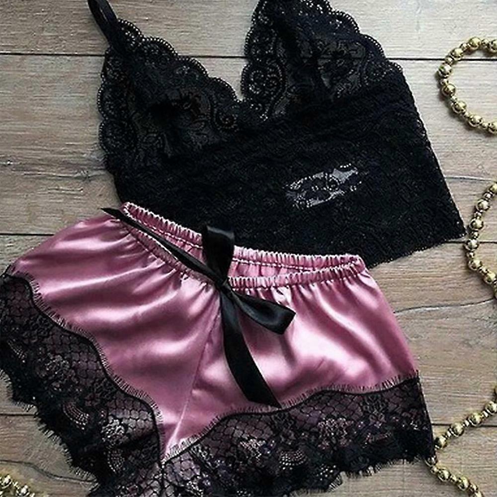 Lady Lace Top Shorts Pyjamas Set Nightwear Sleepwear