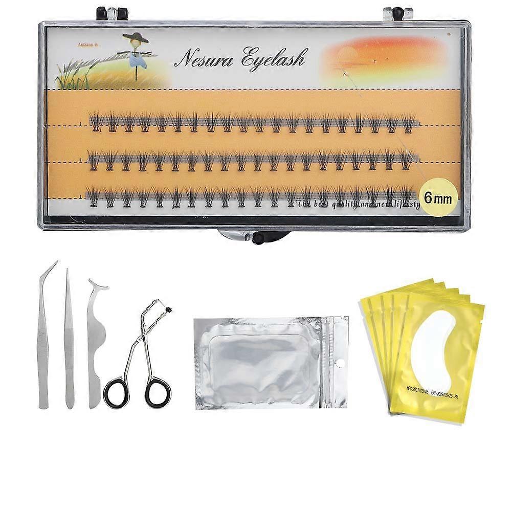 Professional False Eyelashes Extension Kit Grafting Eyelash Tools for New Starter Gold