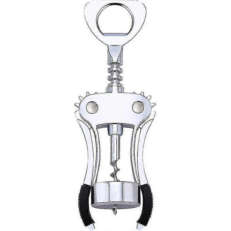 Bottle Opener/corkscrew/winged Bottle Opener Uncork Beer/red Wine Bottle With Two Anti-slip Levers