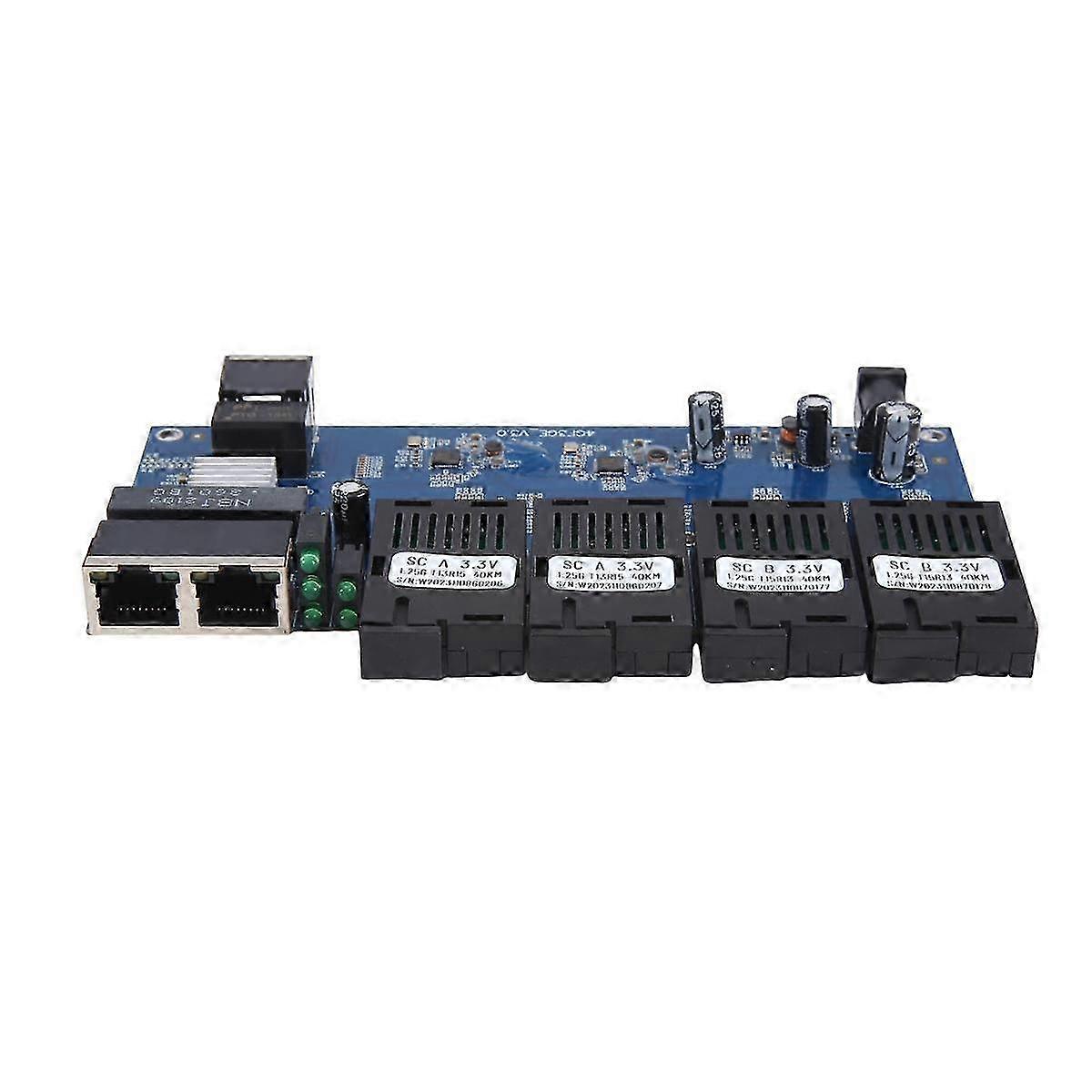 Gigabit Placa Metro Ethernet Switch Fibra 4X1.25G Glasfaser Port 3X100/1000M RJ45 Port SC Glasfaser S