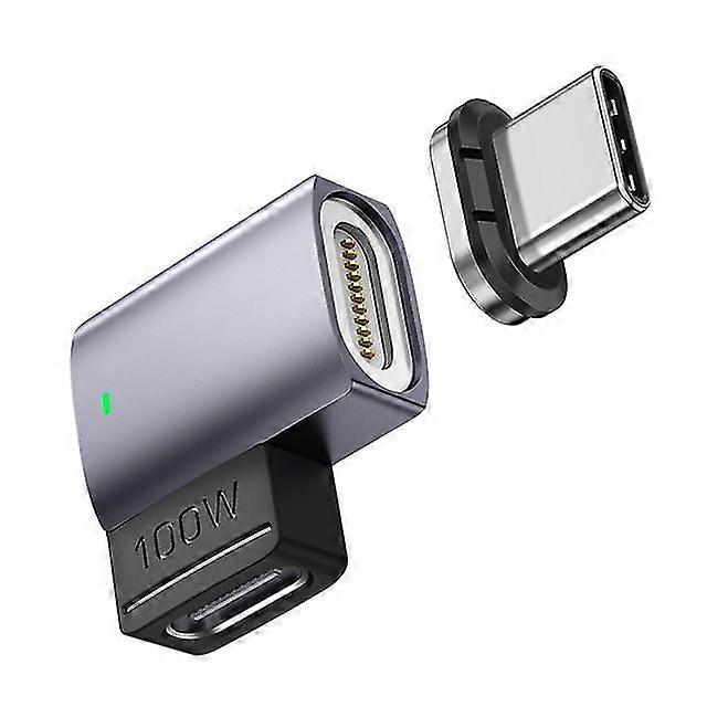Magnetisk Usb C till typ C adapter PD 100w 5a Snabbladdning Usb Type-c Usb-c Magnet Data Sync Converter för Macbook Ipad Pro Air