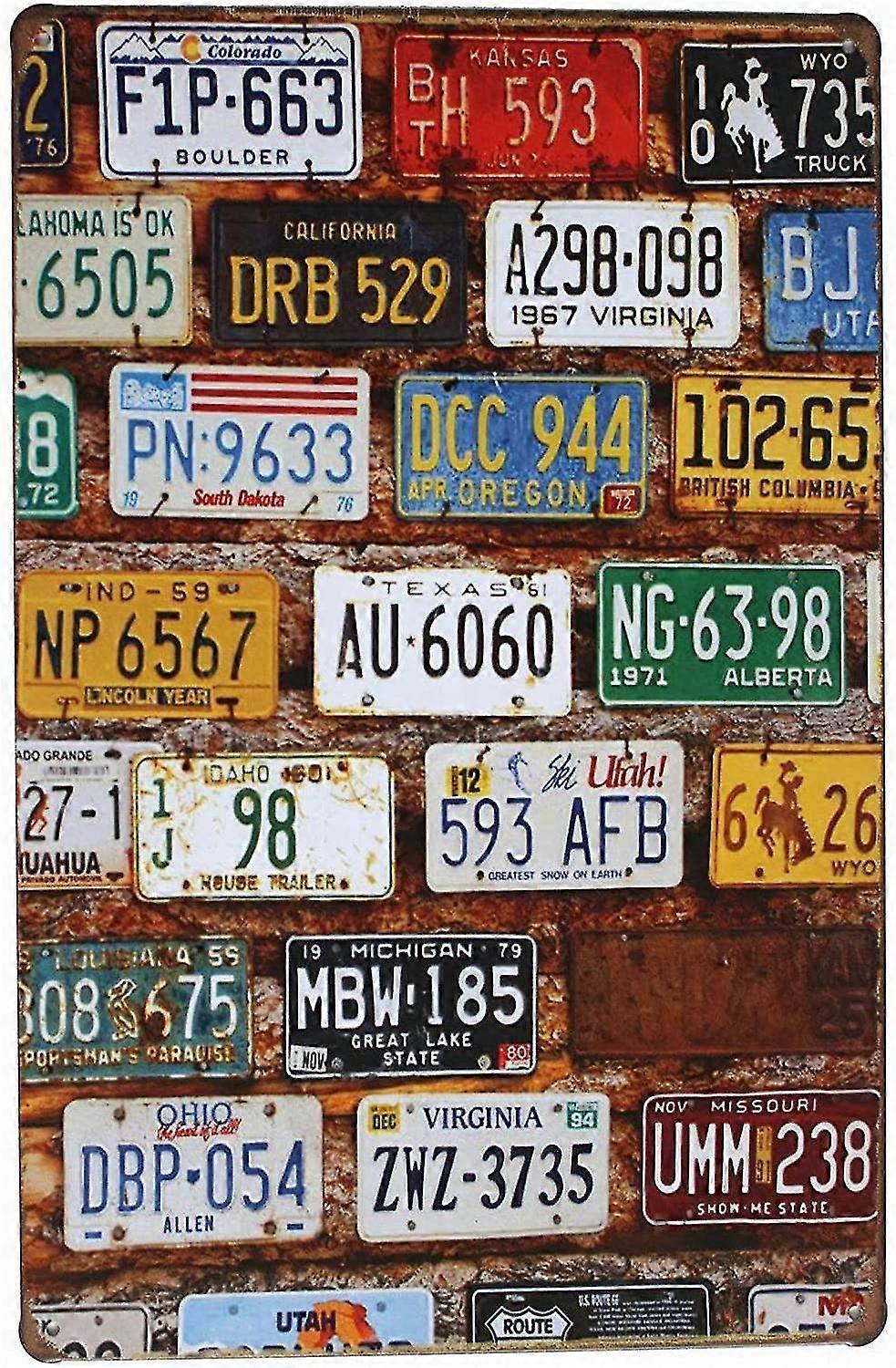 Vintage Retro Tin Metal Sign Decor 8x12 polegadas OU 12x16 polegadas Muitos carros Placas Plate Home Bar Dec