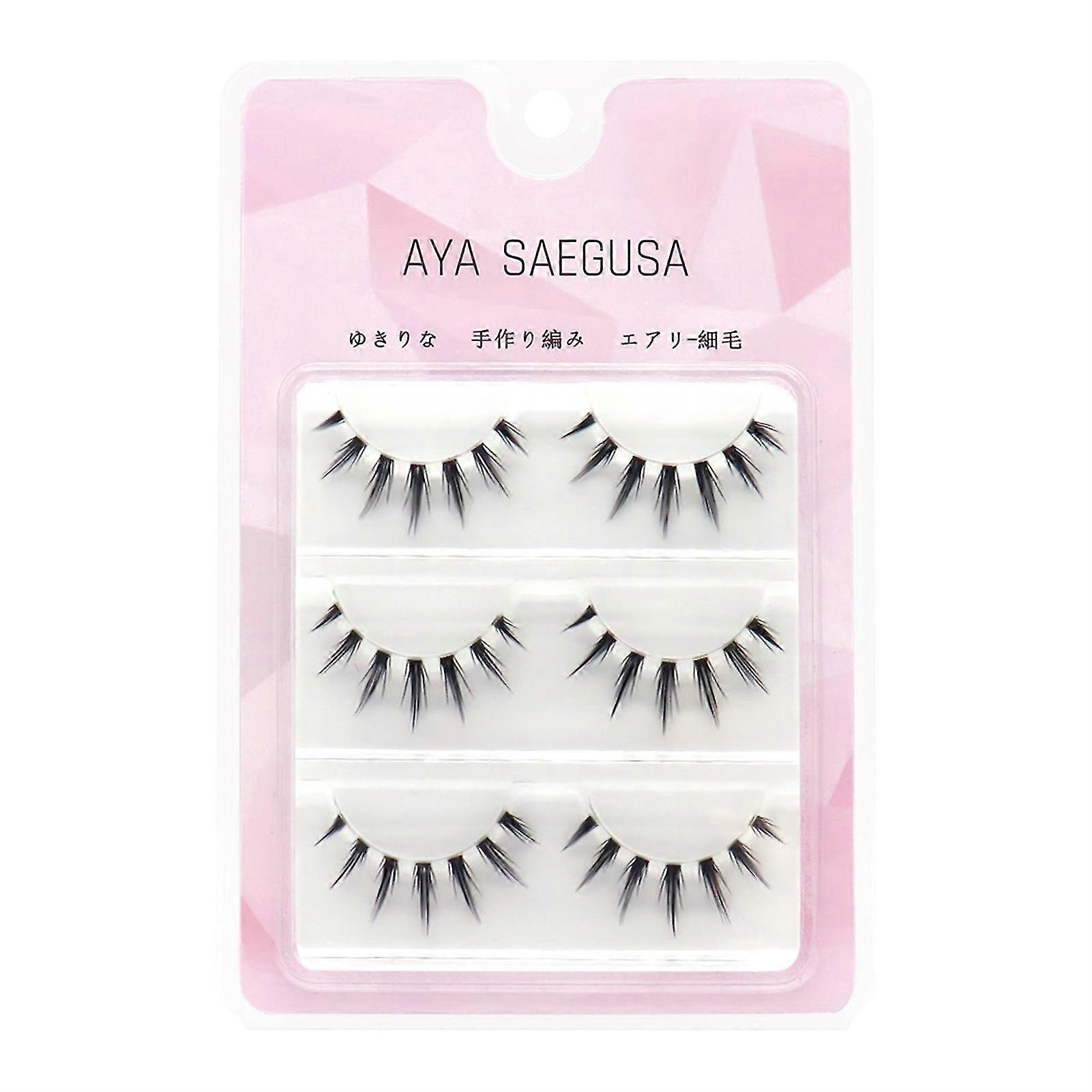 3d Effect False Eyelashes Multilayered Bushy Curling Up Lashes For Wedding Stage Makeup