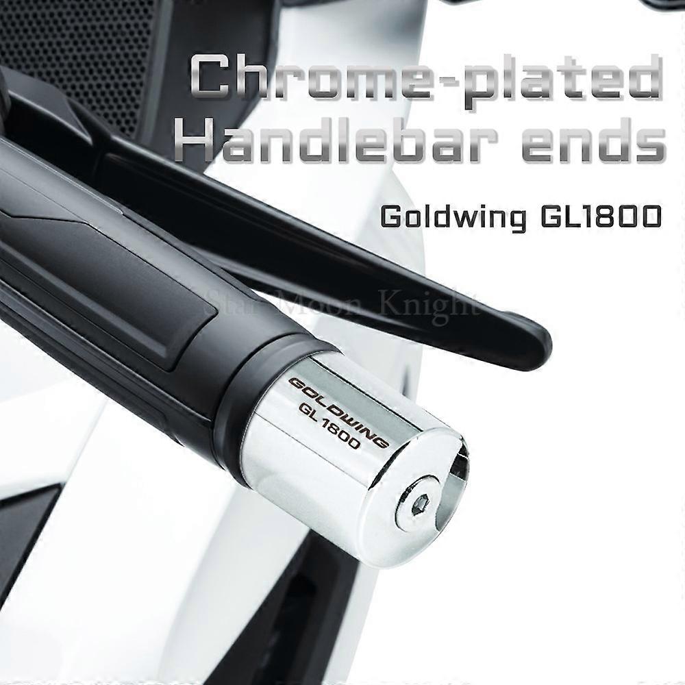 אופנוע כידון כרום משקל נגדי מחוון מחוון ידית אחיזה קצוות אחיזות עבור הונדה גולד ווינג 1800 GL1800 GL 1800 2001-2020