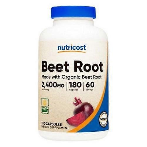 Nutricost Beet Root Capsules MWO ,2,400 Mg ,180 Count