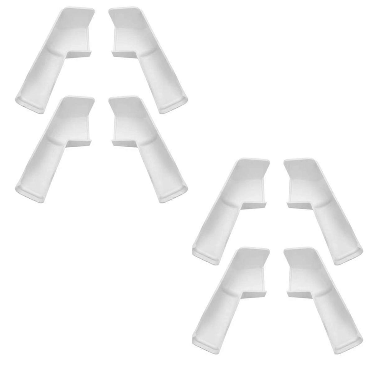 RV Rain Gutter Spouts with Extensions Roof Rail Gutter Drain Protect Accessorie for Van Travel Trailer 4 Left&4 Right,B