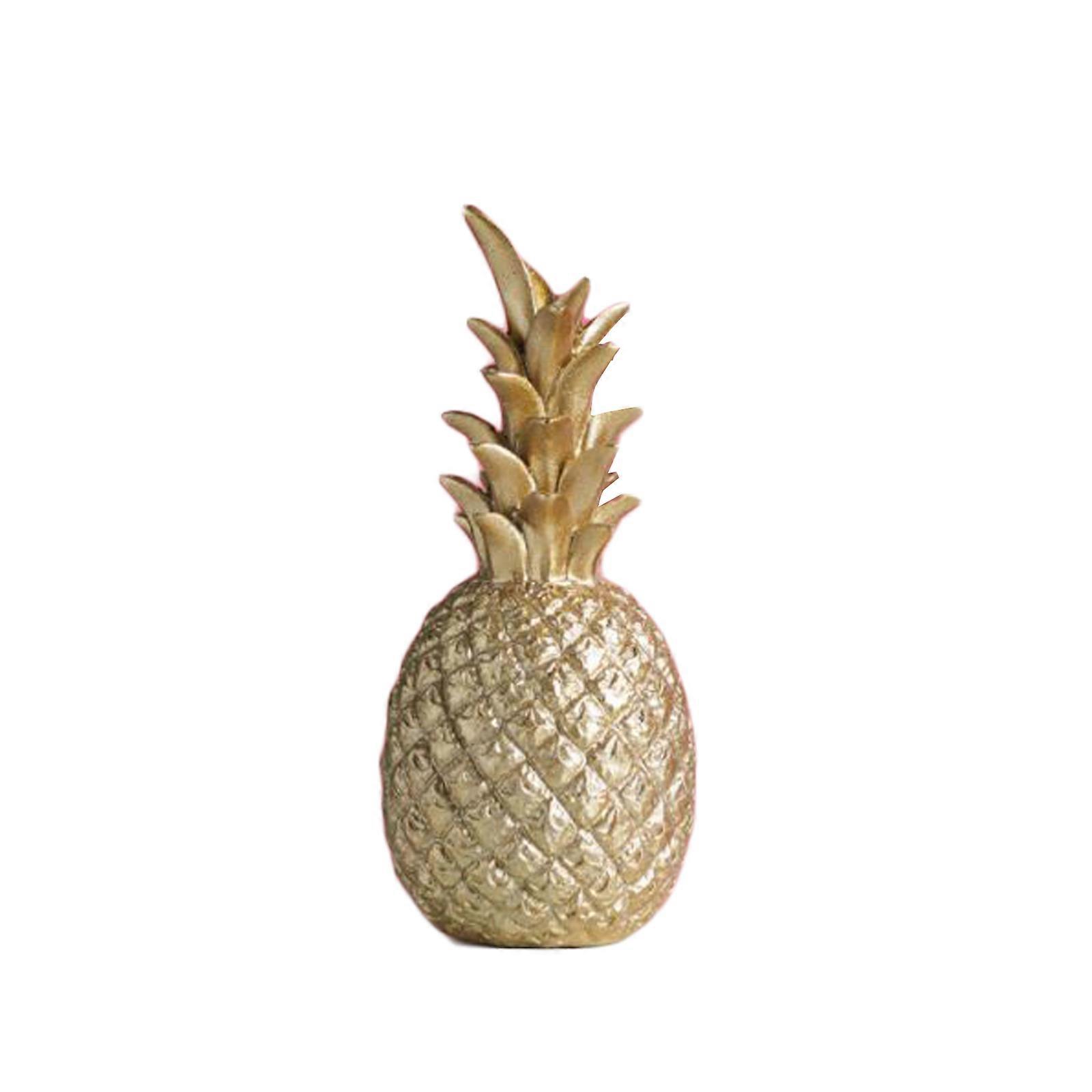 Desktop Decor Crafts Pineapple Shape Resin Ornament Decorative Artware for Sitting Room Office
