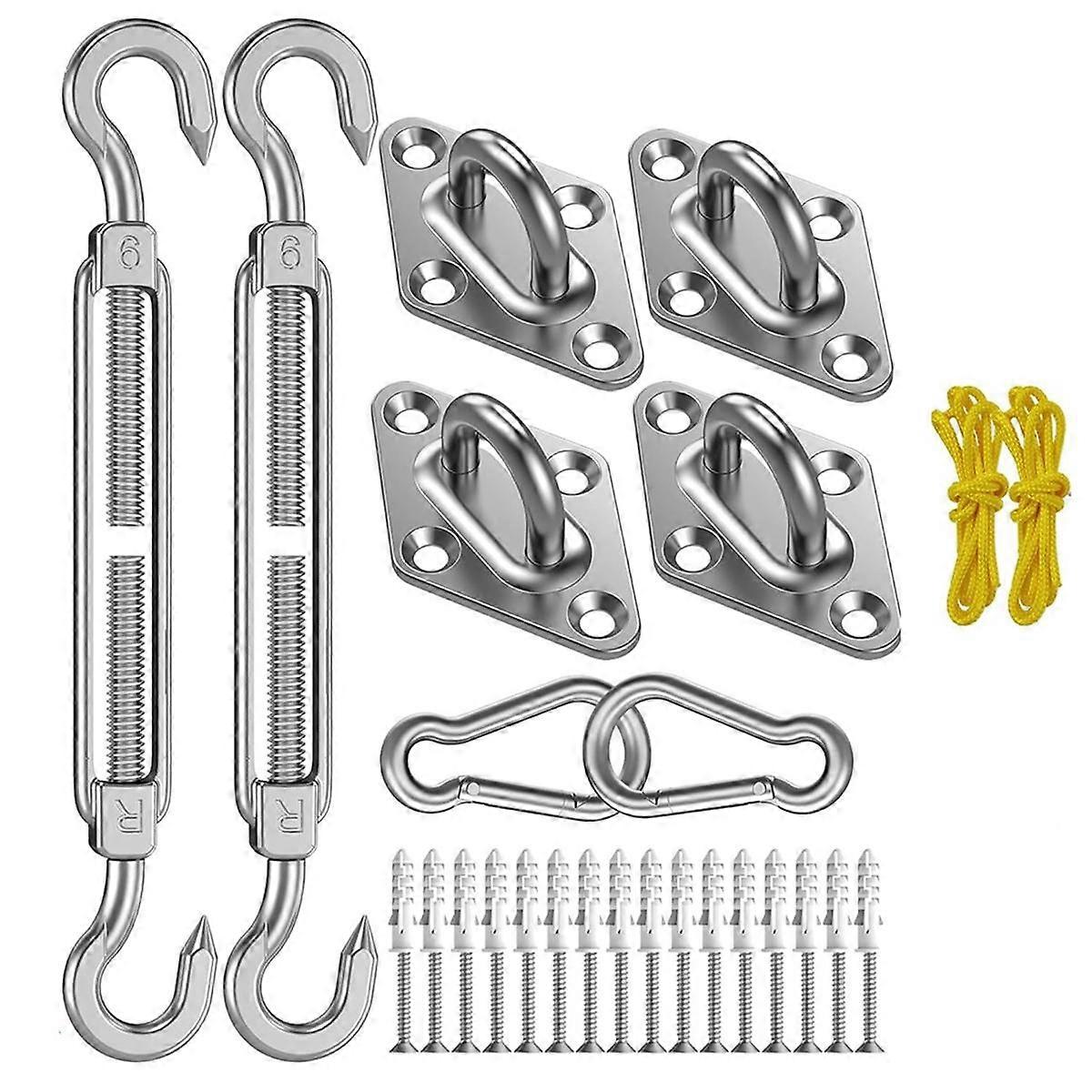 Shade Sail Hardware Kit: M6 Shade Sail Hardware Installation Kit for Courtyard Garden Swimming Pool