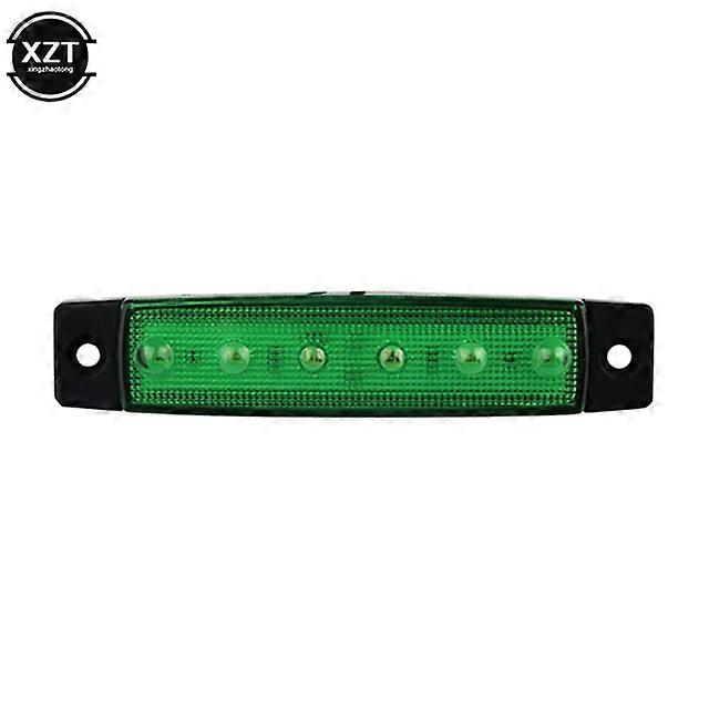 Car External Lights LED 12V/24V 6 SMD LED Auto Car Bus Truck Lorry Side Marker Indicator Light Low Trailer Rear Warning Lamp