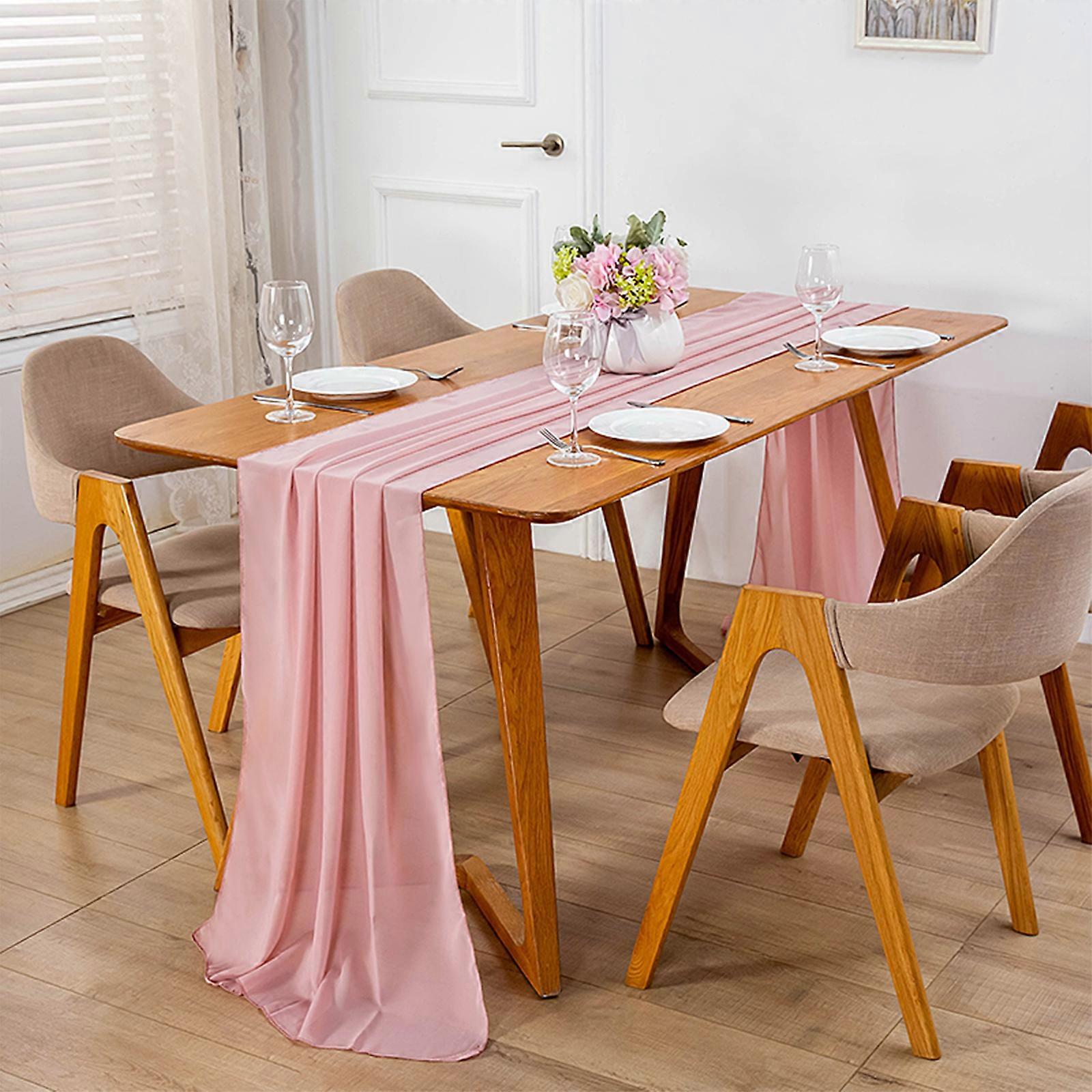 Table Runner Floor tablecloth European American style decoration chiffon table flag