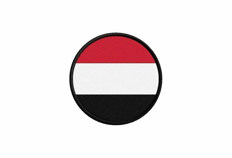 Patch ecusson flag yemenite printed thermosticker round round round