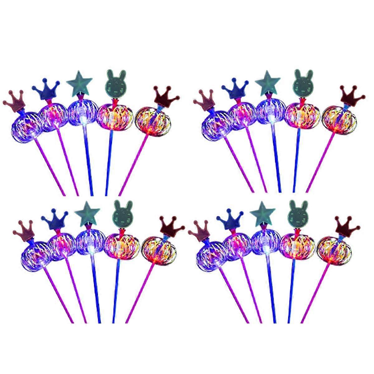 20PCS Curcubeu Magic Stick Baghetă LED Bubble Flower colorat luminos jucărie intermitent stick jucării jucării ziua de naștere petrecere de nuntă