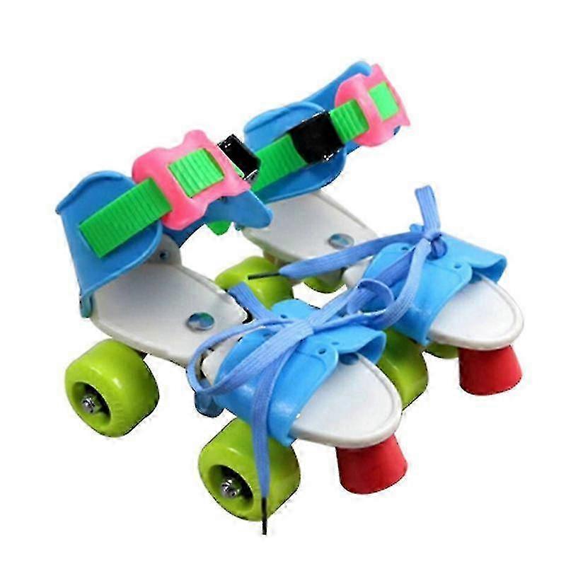 Adjustable Children Roller Skates Double Row 4 Wheels Skating Shoes Sliding Inline Skates For Kids -New SZJR