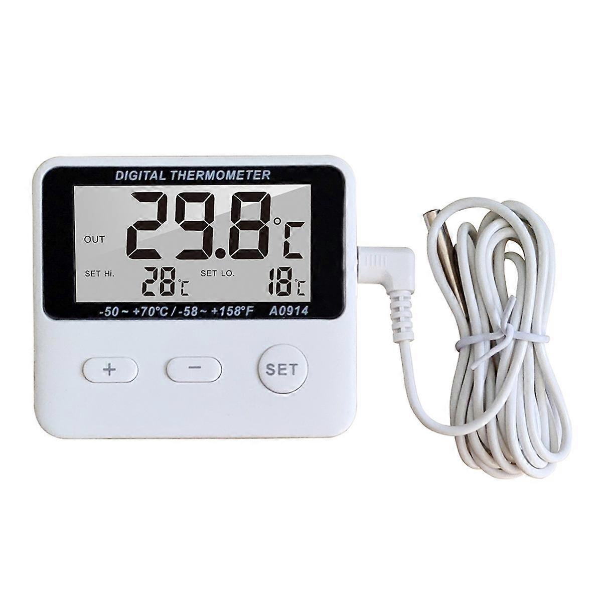 Mini LCD Digital Probe Sensor Thermometer Water Tank Swimming Pool Refrigerator Aquarium Wine Cella