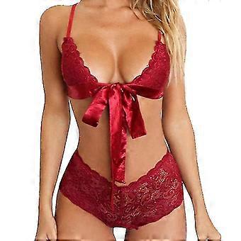 Femmes Linrie Soutien-gorge Kers Set Lace Wear Sous-vêtements