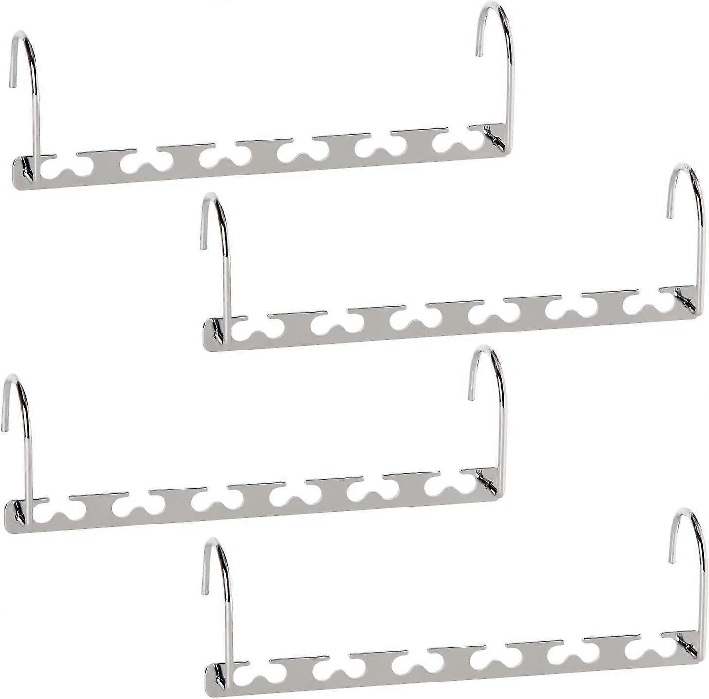 Space Saving Metal Hanger Closet Clothes Organizer(4 Pack)