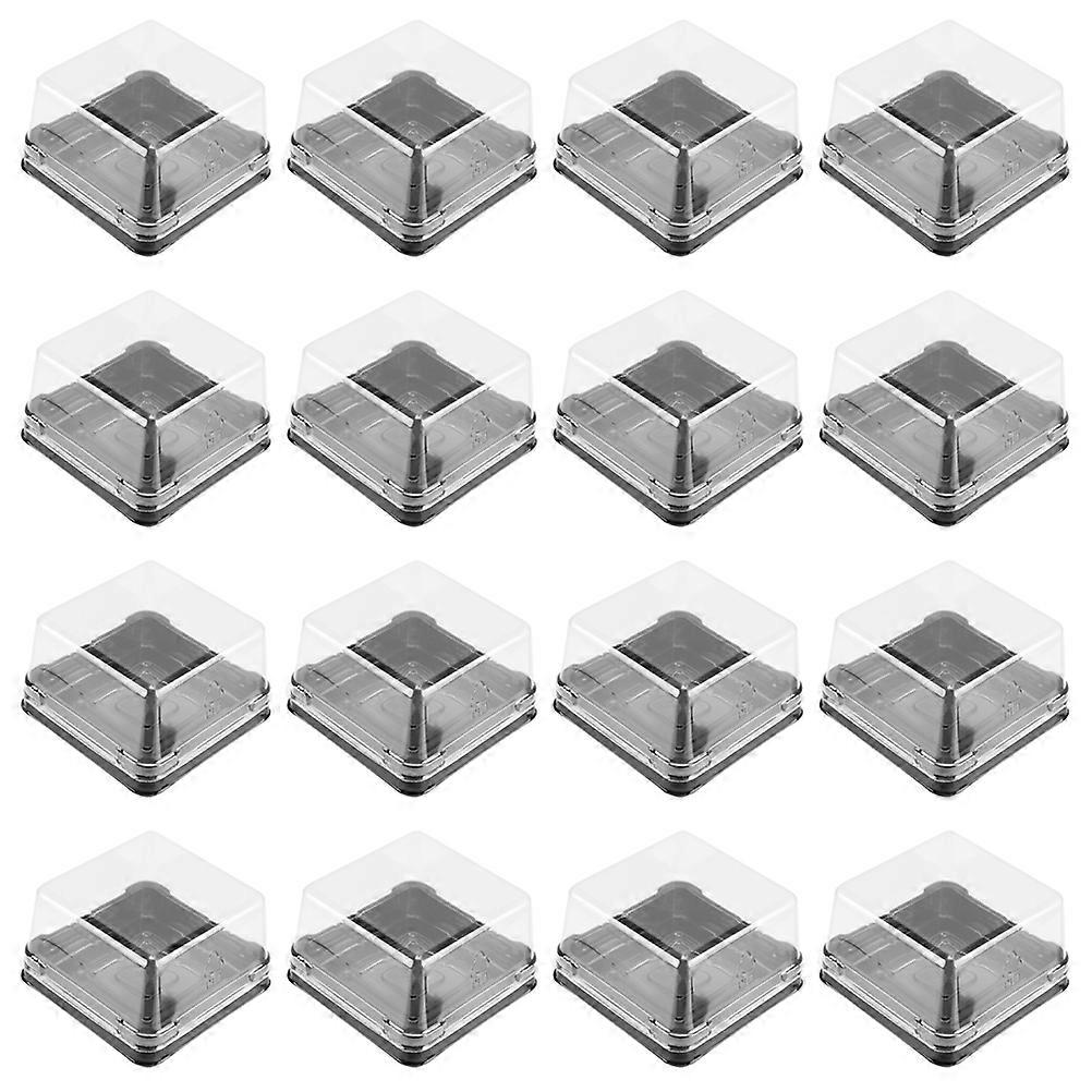 علبة الحلوى كوكي قبة مربع مربع حلوى البلاستيك مربع كعكة واضح مربع الكعك مربع صفار البيض نفخة مربع