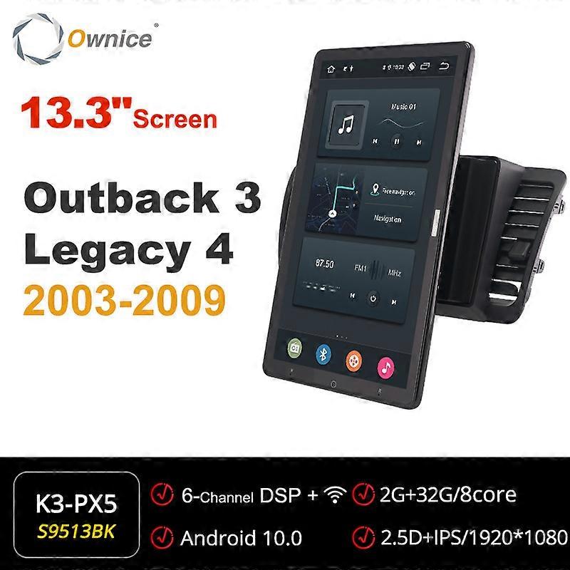 Tesla Style PX6 Android 10.0 Car Multimedia Player 1920*1080 Navigation GPS For Subaru Outback 3 Legacy 4 2003-2009 Car Radio