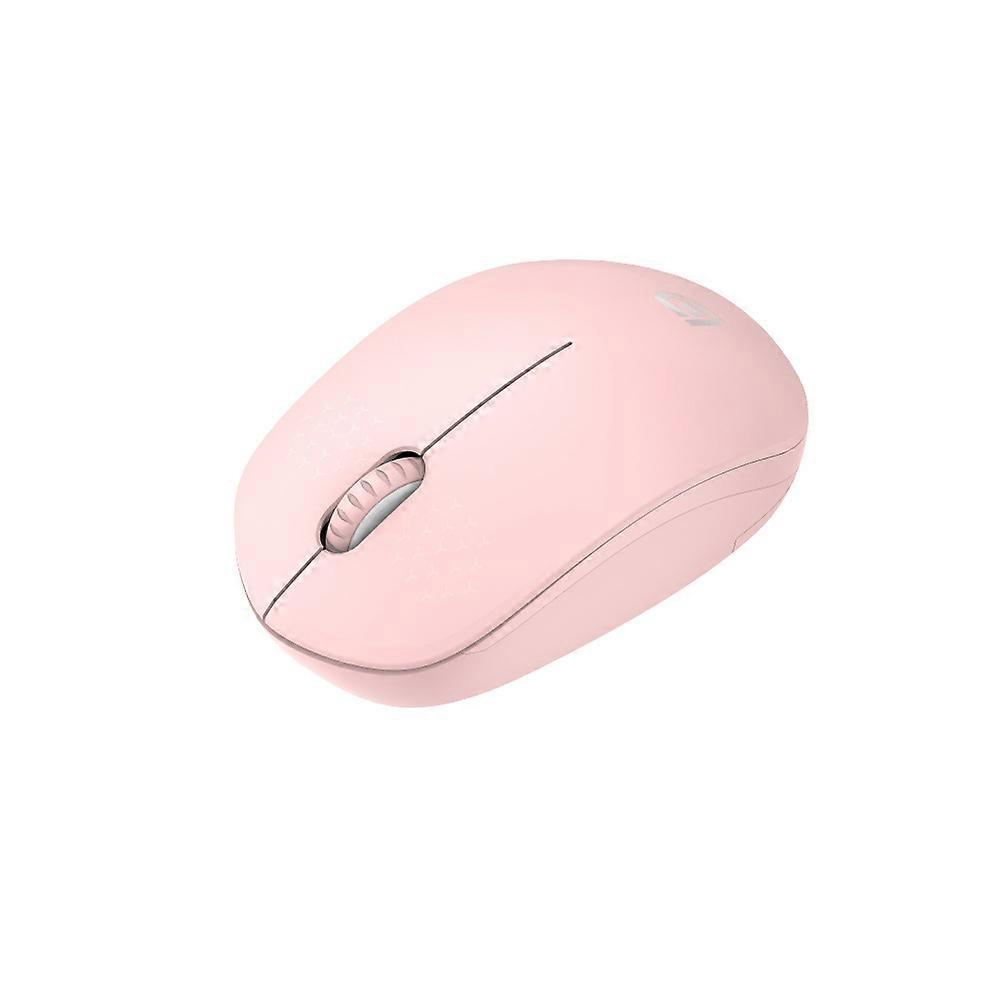 Wireless Mouse,2.4g Noiseless Mouse With Usb Receiver Portable Computer Mice(Pink)
