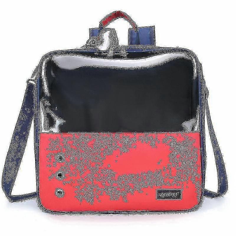 Naiwang Pet Outing Backpack Able Carrying Bag(red )