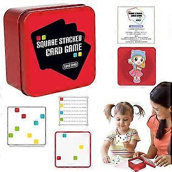 Card Games For Kids Square Stacked Board Game Multi-person Interaction Puzzle Brain Teasers Jigsaw Intelligence Toys