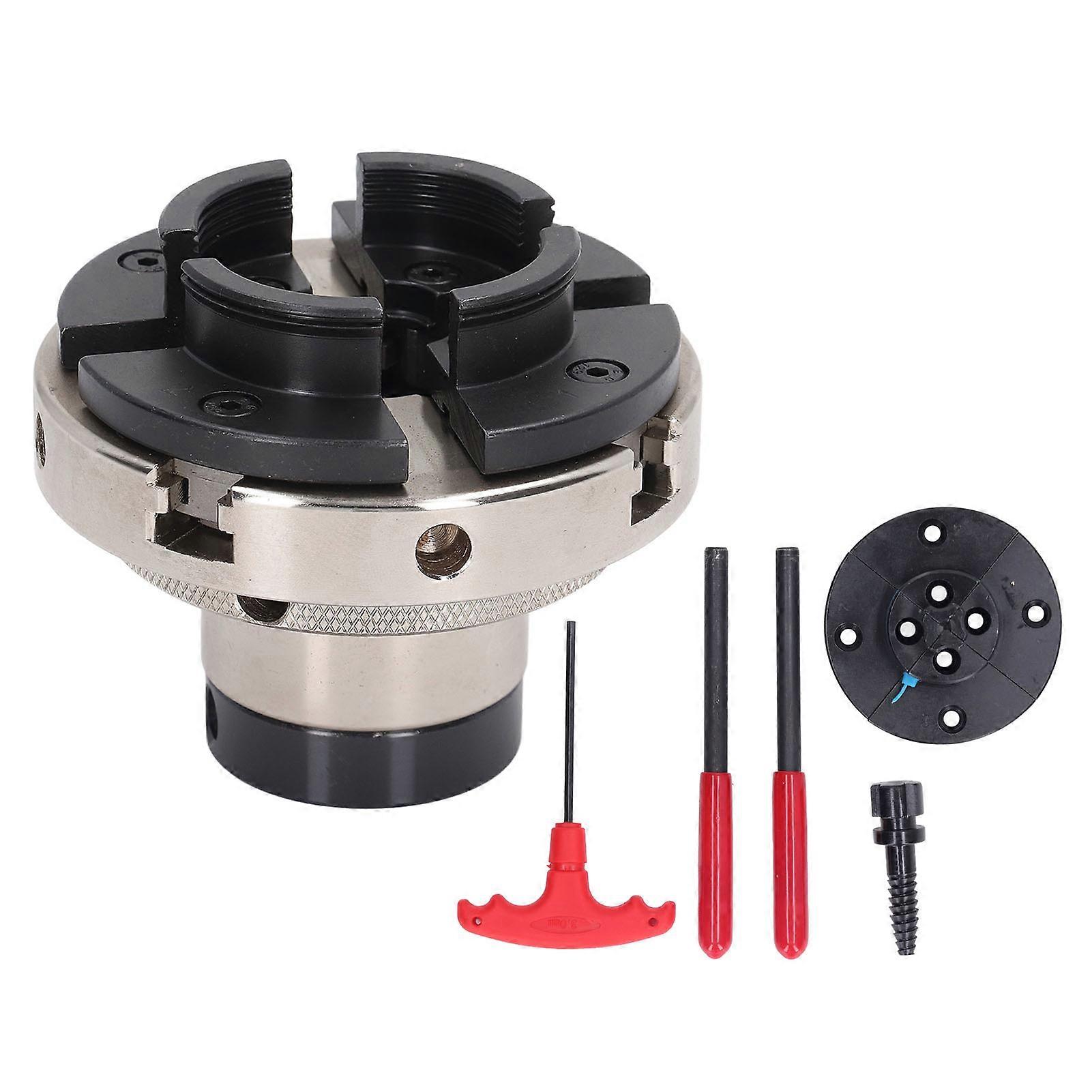 4 in. Lathe Chuck Accessory Kit CUG3418CC 4 Jaw 1 in. x 8 TPI Alloy Steel
