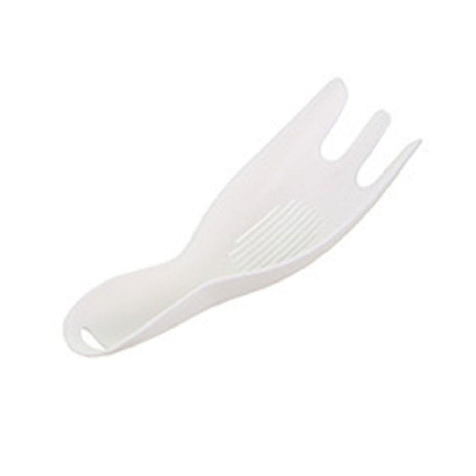 Creative Plastic Pot Strainer Drainer Multifunction Rice Wash Spoon Colander(1 Piece, White  )