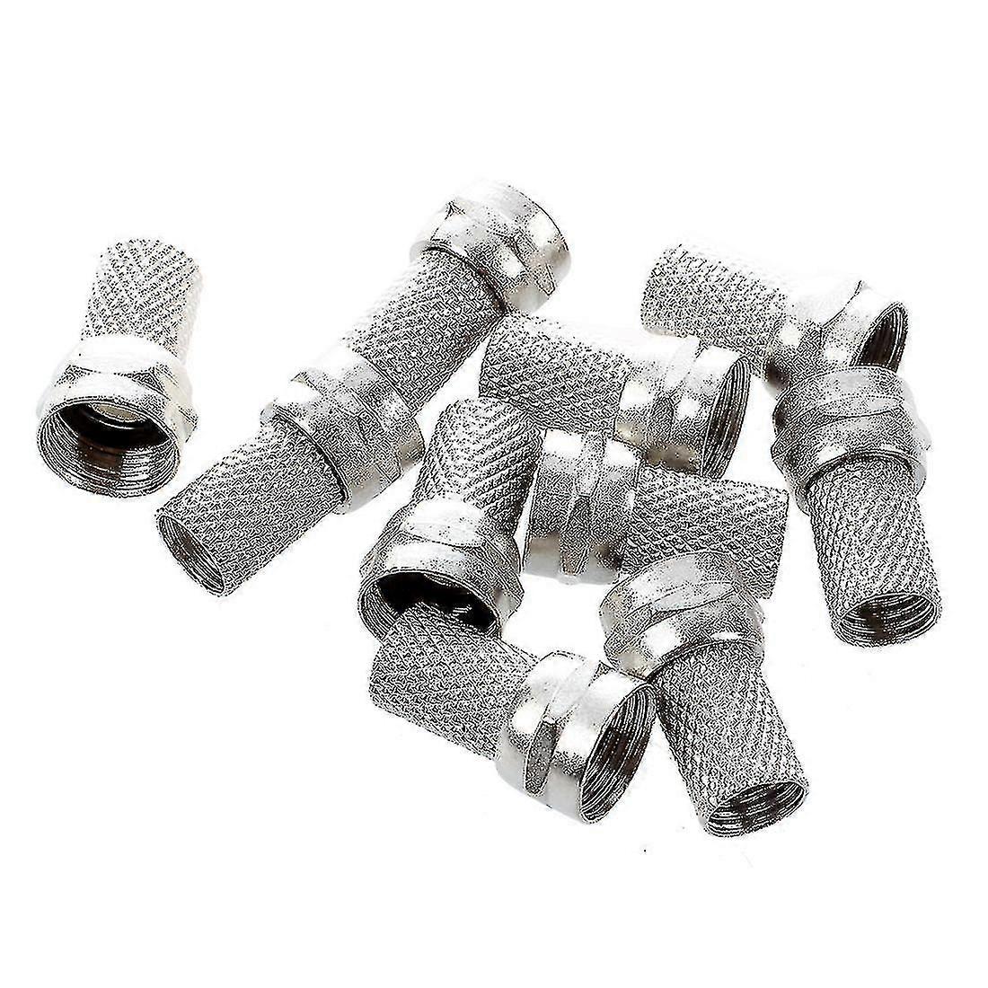 Twist-on Rg6 -6 F TV Connector Κανένα πακέτο πτύχωσης 10-haoyi