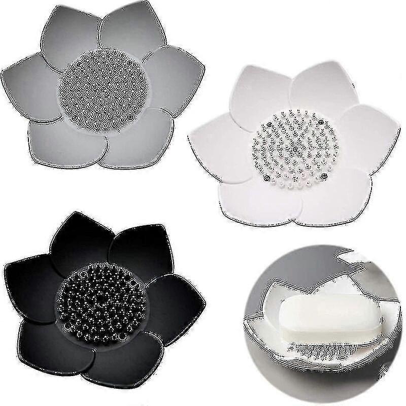 Soap Box With Drain Hole, Portable 3 Piece Travel Soap Box With Drain Hose Gift