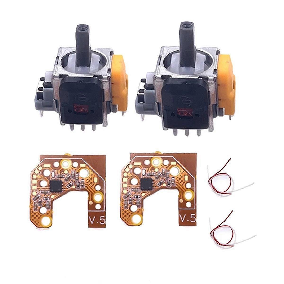 2PCS Hall Joystick+Calibration Board for Gamepad Hall Effect & Hall Joystick Center/Outer Ring Cali