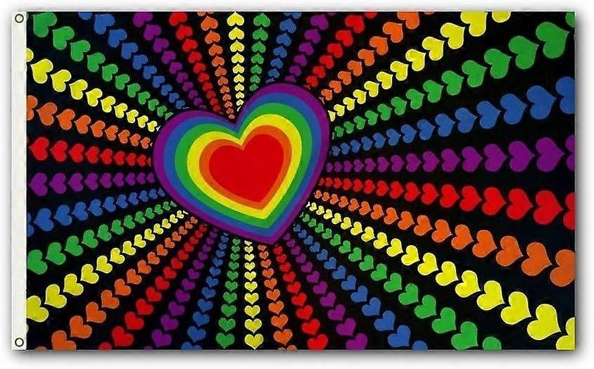 Regnbåge Kärlek Utomhus Flagga QQZ352