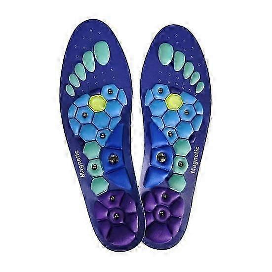 1 Pair Magnetic Acupressure Insoles Unisex Foot Arch Support Promote Circulation Relieve Fatigue Orthopedic