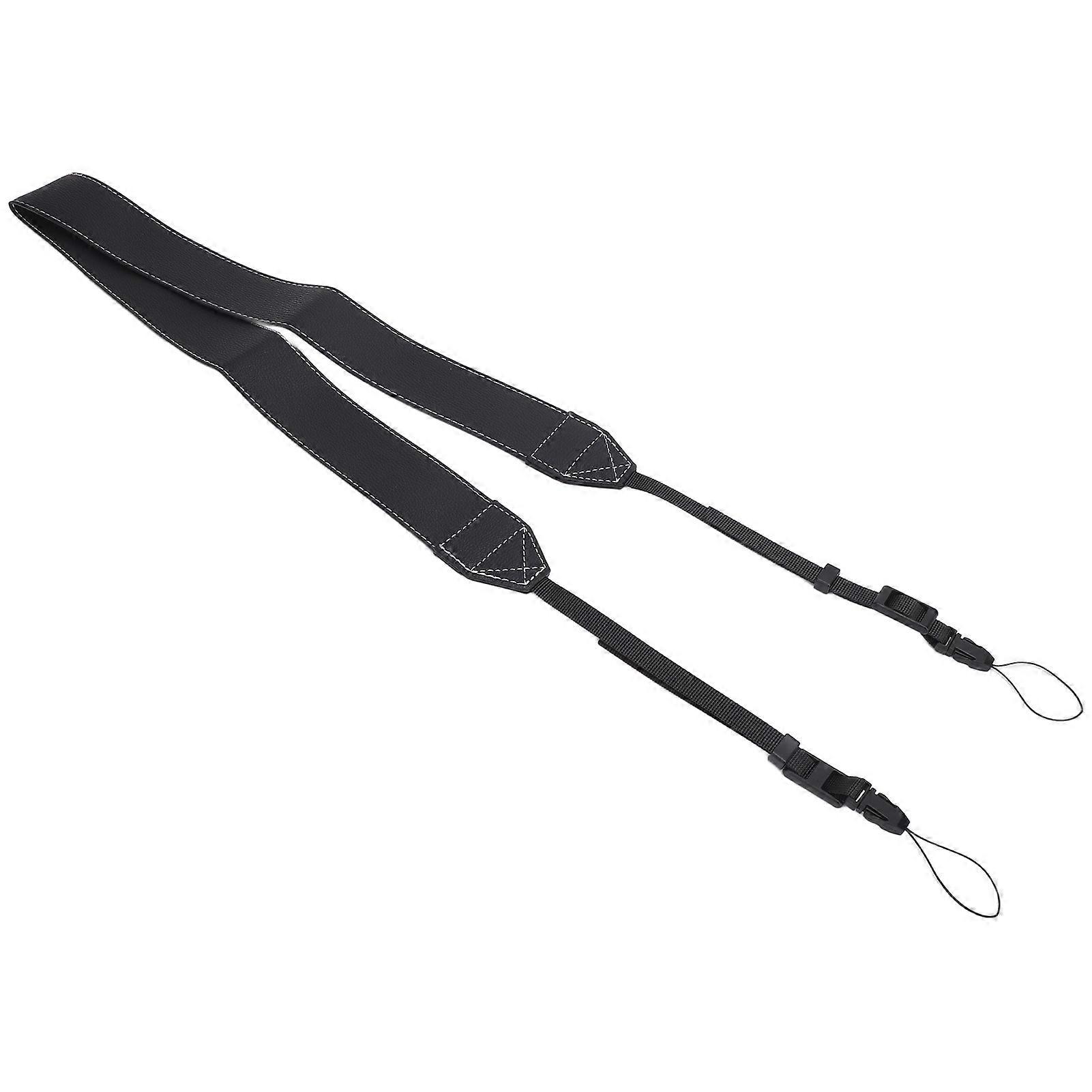 Camera Strap Adjustable Camera Neck Strap Shoulder Belt Strap For Instant Camera Mirrorless Camera Small DSLR Camera 47.2in Total Length Black
