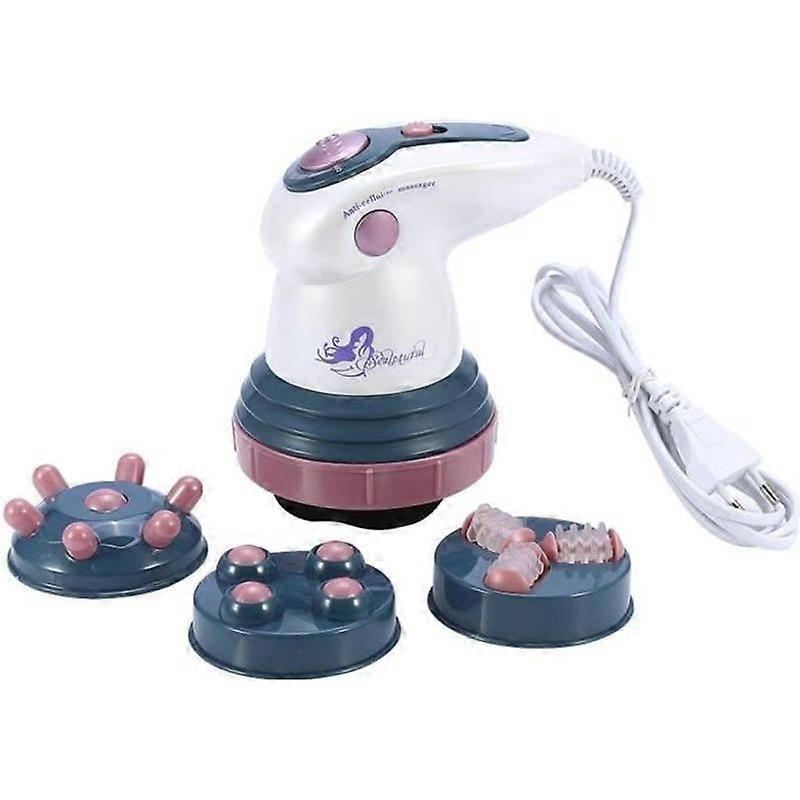 Portable Electric Infrared Heating Massager with 4 Replaceable Massage Heads