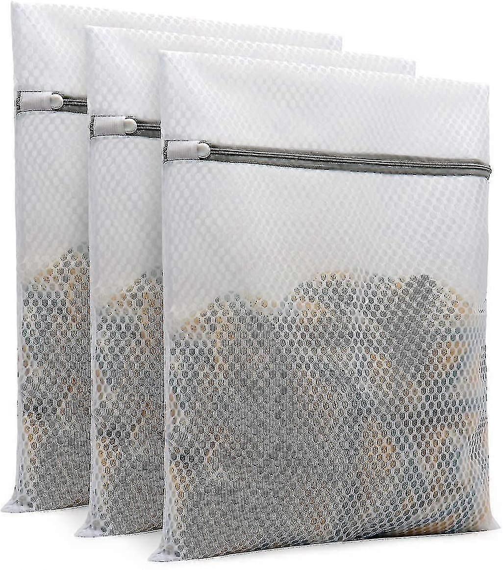 Durable Honeycomb Mesh Laundry Bags For Delicates 12 X 16 Inches (3 Medium)