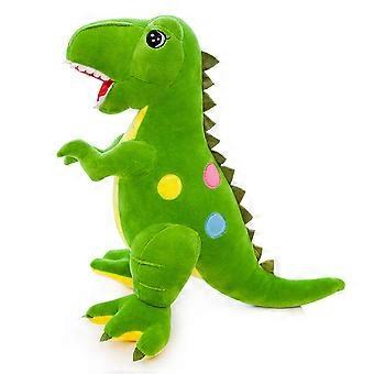 Dinosaurio de peluche de juguete de colores brillantes suave cómodo lindo aspecto dinosaurio de dibujos animados de peluche para niños regalos de cumpleaños verde 45 cm (0,4 kg)