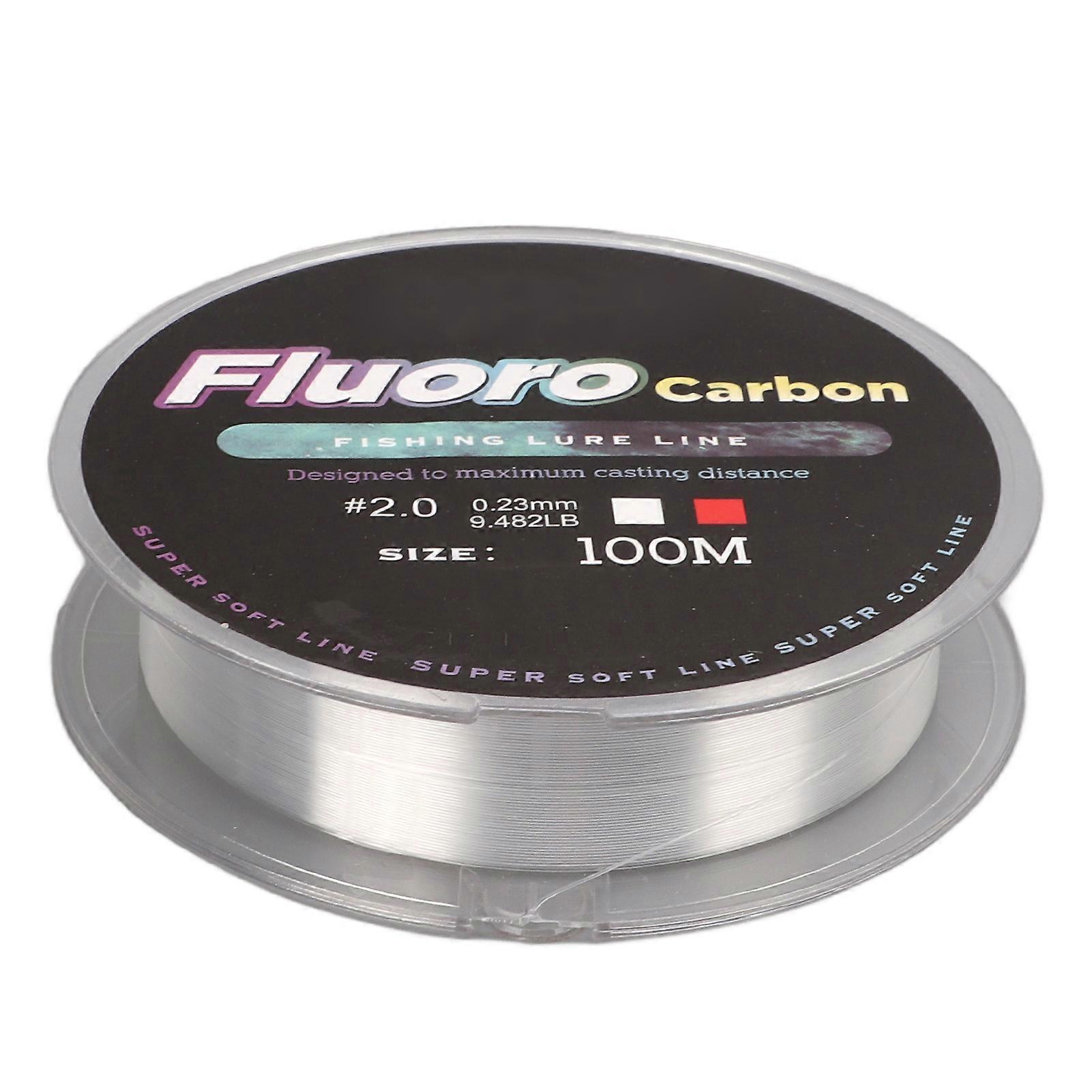 100M سوبر قوي النايلون الصيد إغراء خط الكارب ارتداء مقاومة مضفر الصيد الخط الرئيسي # 2.0