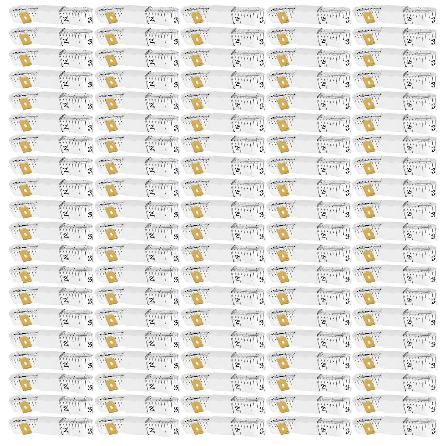 100個のソフト測定テープフレキシブルプラスチックボディソーイング衣類定規テーラークラフト