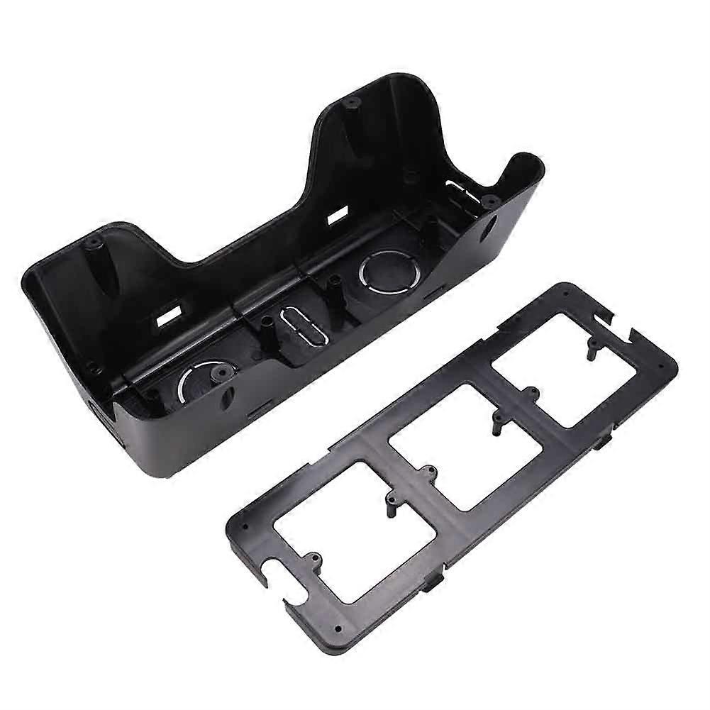 Electrical Socket Outlet Desktop Cable Wire Management Box For 86 Panel Wire (Black)