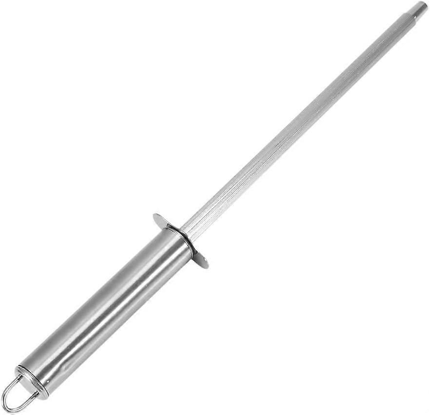 Oval knife sharpener with non-slip stand