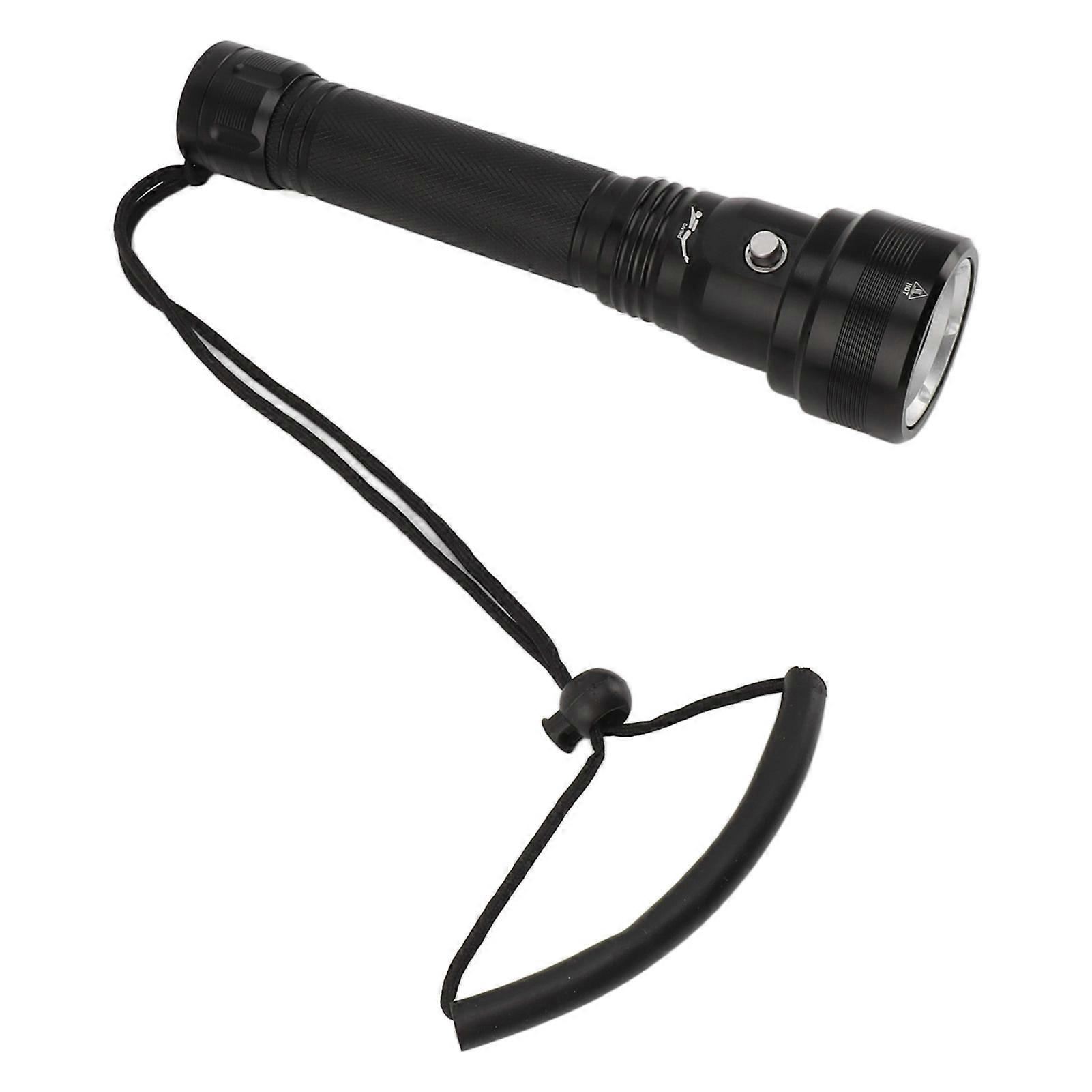 スキューバダイビング懐中電灯6000lmIPX8防水水中LEDダイビングライト水中深海洞窟用