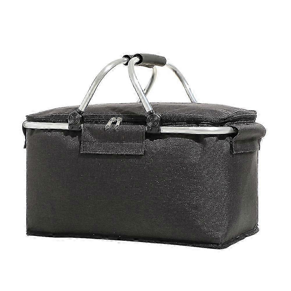 Foldable Picnic Baskets Large Capacity Collapsible Cooler Bag Insulated Bag
